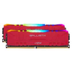 Ballistix Rgb 16GBKIT 2X8GB DDR4 3600MHZ Desktop Gaming Memory - Red