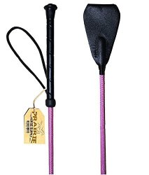Pink English Riding Crop 24" New 100% Fiberglass Shaft Horse Whip With Leather Slapper Nice Quality The Real Thing Not Costume Junk By Prairie Horse Supply