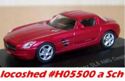 Mercedes-benz Sls Amg Coupe Red Met. 1in87 Die-cast New+boxed H05500aschuco