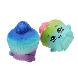 Cream 2PCS Cake Squishy 6.5 3.5CM Slow Rising Soft Collection Gift Decor Toy