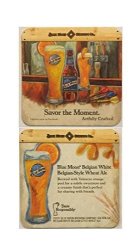 Blue Moon Brewing Co. Savor The Moment Artfully Crafted 20 Beer Bar Pub Coasters New
