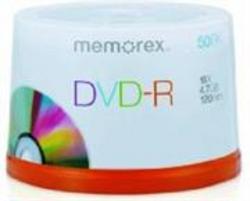 Memorex DVD-R 16X 4.7GB 50 Spindle Pack