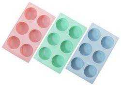 Soap Moulds-set Of 3 Silicone Soap Making Moulds Round Bars