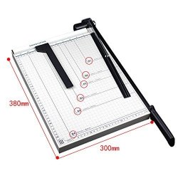 Arb Market Paper Trimmer Heavy Duty Paper Cutter 15"X12" Metal Base Trimmers Scrapbooking Guillotine Blade Sheets Capacity For Home Office