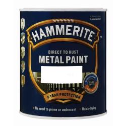 Dulux Metal Paint Direct To Rust Hammerite Hammered White 1L