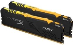 Hyperx Rgb Fury 32GB 16GB X 2 DDR4-3000 PC4-24000 CL15 1.35V Desktop Memory Module