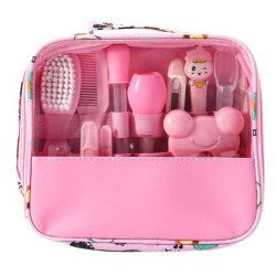 13 Piece Travel Bag Baby Care Set Nail Grooming Nursery Essentials Kit