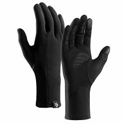 Lixada Touch Screen Gloves Winter Warm Gloves Cycling Gloves With Thin Polar Fleece Lining For Men&women Camping Cycling Driving Skiing Fishing Hiking Climbing