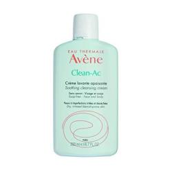 Eau Thermale Avene Clean-ac Soothing Cleansing Cream Face Wash Adjunctive Care For Drying Acne Treatments 6.7 Oz.