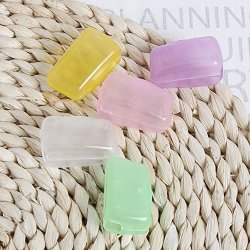 Naoao Toothbrush Head Covers For Travel 5PCS Anti-bacterial Portable Plastic Protective Case Cap Home Daily Outdoor Camping Sport Running Hiking Brush Cleaner Protect