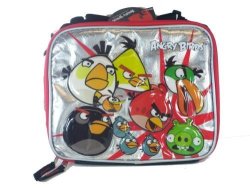 Red And Silver Angry Birds Lunch Bag - Angry Birds Lunch Box