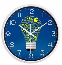 CHUIXIAOXIAO1 Wall Clock Team Work Office S Popular Design Modern Pendulum Silent Idea Watch 25CM