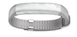 Us UP2 By Jawbone Activity + Sleep Tracker Light Grey Hex Silver Classic Flat Strap