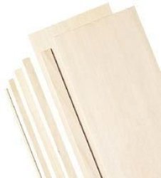 Alvin BS1131 3" Wide Balsa Wood Sheets 1 16