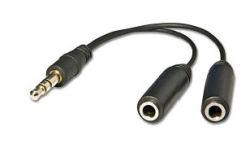 Parrot Adaptor - 3.5MM Stereo Male To 2X Stereo Female