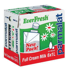 Everfresh Uht Milk Full Cream 6 X 1l