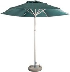 Mariner Patio 2.6M Aluminium Classic Line Umbrella Green Hexagonal