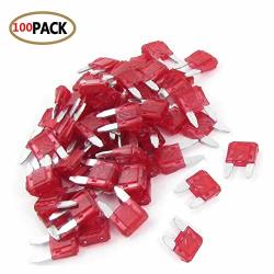 Deals on 100 Pack Auto Fuses 10 Amp Apm atm 32V MINI Blade Style