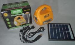 Gdlite Rechargeable Led Light Fm Radio With Usb Port And Tf Card Slot With Solar Panel