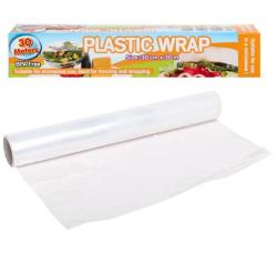 October R100 Wise Buys - 5 X Disposable Roll Plastic Wrap 30CMX30M