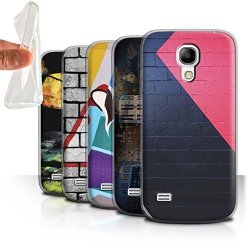 STUFF4 Gel Tpu Phone Case Cover For Samsung Galaxy S4 MINI Pack 12PCS Urban Street Art Collection
