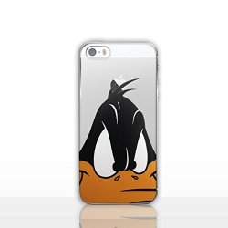 Iphone 5 5S Looney Tunes Silicone Phone Case gel Cover For Apple Iphone 5S 5 Se screen Protector & Cloth ichoose daffy Duck