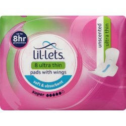 Lil-Lets Ultra Thin Pads Super 8 Pads