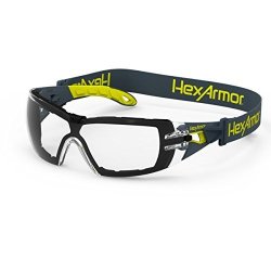Hexamor MX200G Clear Anti Fog Spoggle Safety Glasses With Foam Gasket