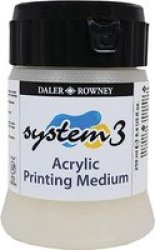 Dr. System 3 Acrylic Printing Medium For Screen Printing 250ML