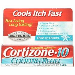 CORTIZONE-10 Cooling Relief Anti-itch Gel 1 Oz Pack Of 9