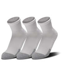 Unisex Ua Heatgear Socks - White LG