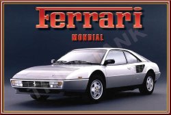 Ferrari Mondial 1985 - Classic Metal Sign