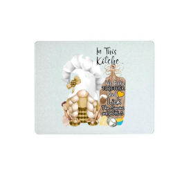 Lick The Spoon - Large Glass Printed Cutting Board