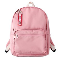 pink brand school backpack