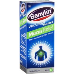 Benylin Wet Cough Mucus Relief Menthol 100ml