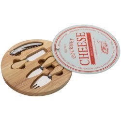 Cheese Set With Glass Top