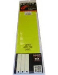 Lever Arch File Labels Value Pack 24 Pack Yellow