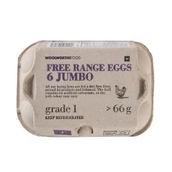 Free Range Jumbo Chilled Eggs 6 Pk