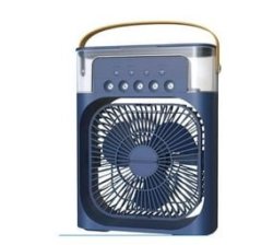 Air Conditioner Fan Evaporative Air Cooler With 7 Colors LED Light - Blue