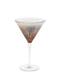 Diamond Martini Glass - Orange