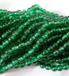 6MM Emerald Green Glass Beads 60
