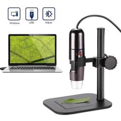 Depstech USB Digital Microscope 720P 50X To 1000X Magnification Endoscope 5X Zoom MINI Inspection Camera With 8 Adjustable LED Lights Working With WIN7 8 10 & Linux PC