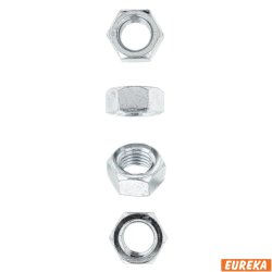 Zinc Plated Nuts Hex 20MM 10PC