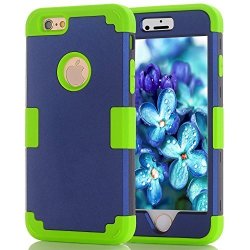Iphone 6PLUS 6SPLUS Case Hard PC Shell And Soft Silicone Hybrid Iphone 6PLUS 6SPLUS Cases 3 In 1 Pieces Shockproof Anti-scratch Combo Cover For