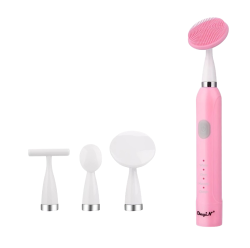 4 In 1 USB Rechargeable Facial Sonic Vibration Cleansing Brush