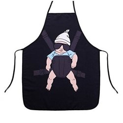 Sodial R Arts The Pacifier Funny Kitchen Apron Creative Cooking Aprons For Men Boyfriend Gifts