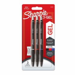 Sharpie S-gel Gel Pens Medium Point 0.7MM Assorted Pack Of 3