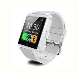Bluetooth Lemfo Smart Watch Wristwatch U8 Uwatch Fit For Smartphones Ios Apple Iphone 4 4s 5 5c 5s Android Samsung S2 s3 s4 note 2 note 3 Htc Sony Blackberry White