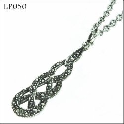 Sterling Silver Marcasite-style Pendant