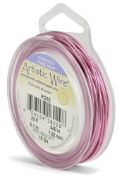 Artistic Wire 18-GAUGE Silver Plated Rose Wire 20-FEET